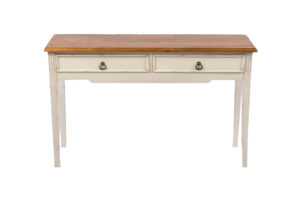Photograph of Rustic Console Table with Oak top & 2 drawers