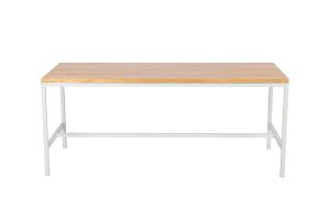 Photograph of Bench Dining Table with Light Wood Top